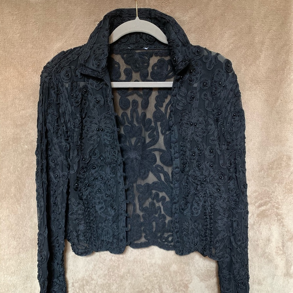Black Beaded Jacket